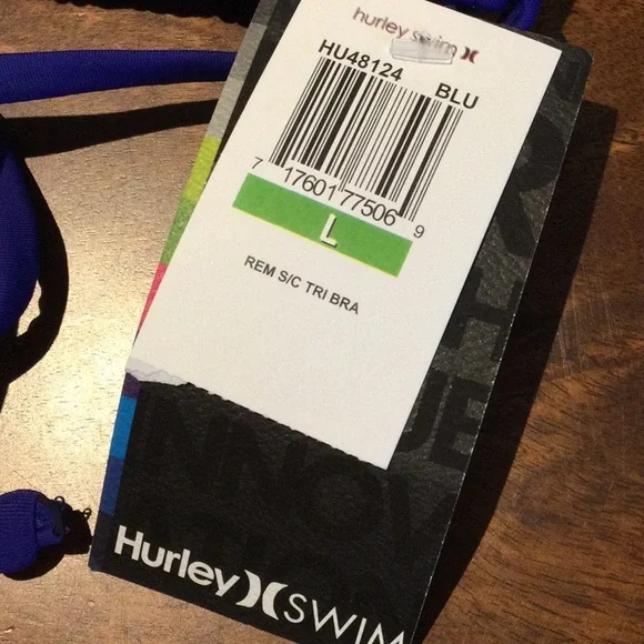 NWT $41 HURLEY LARGE BLUE ONE & ONLY TOP - Picture 2 of 8